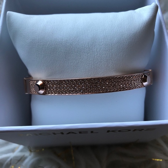 MK Gold Rose Bangle bracelet - Picture 3 of 11